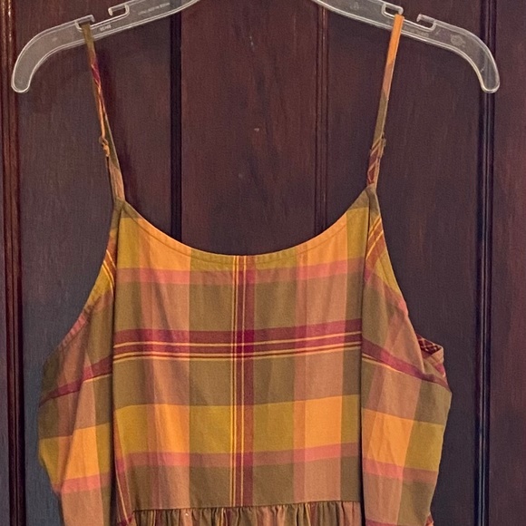 Madewell plaid babydoll cami dress - Picture 3 of 4